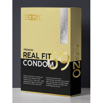 Щільнооблягаючі презервативи EGZO "Real fit" №3