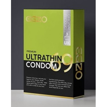 Ультра тонкі презервативи EGZO "Ultrathin" №3