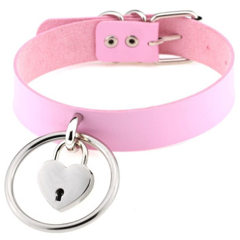 Чокер-нашийник SKN-AS02 PINK