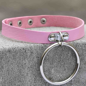 Чокер-нашийник SKN-AS03 PINK