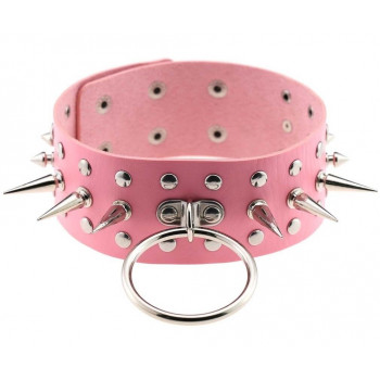 Чокер-нашийник SKN-AS09 PINK