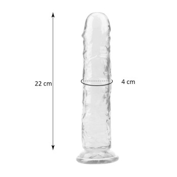Фаллоимитатор на присоске Love stay with me - SEXTOY PENIS, RD-50L CRISTAL