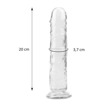 Фалоімітатор на присосці Love stay with me - SEXTOY PENIS, RD-50S CRISTAL