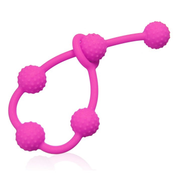 Анальные бусы Silicone Anal Beads Blue, SKN-ANL035 Pink
