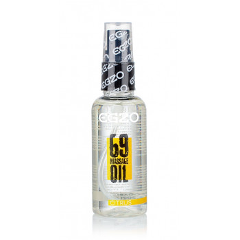Органічне масажне масло з збуджуючим ефектом EGZO Expert - Citrus, з вітаміном Е, 50 мл