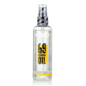 Органічне масажне масло з збуджуючим ефектом EGZO Expert - Citrus, з вітаміном Е, 100 мл