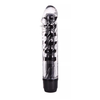 Вагінальний вібратор XESE Cristal Black (довжина 17,5 см, діаметр 3,5 см), GSV-04 Black