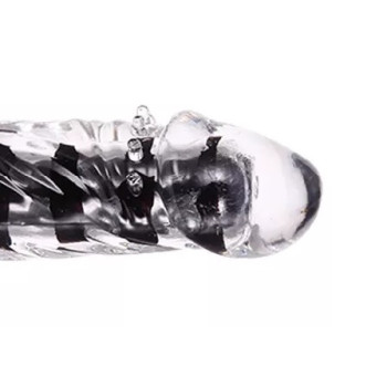Вагінальний вібратор XESE Cristal Black (довжина 17,5 см, діаметр 3,5 см), GSV-04 Black