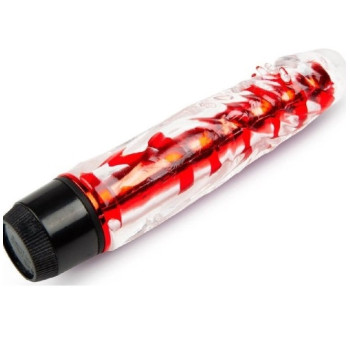 Вагинальный вибратор XESE Cristal Red ( длина 17,5 см, диаметр 3,5 см ), GSV-04 Red