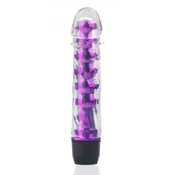 Вагінальний вібратор XESE Cristal Purple (довжина 17,5 см, діаметр 3,5 см), GSV-04 Purple