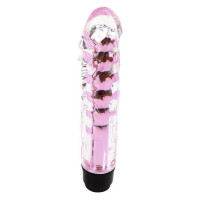 Вагінальний вібратор XESE Cristal Pink (довжина 17,5 см, діаметр 3,5 см), GSV-04 Pink
