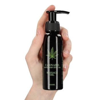 Массажное масло Cannabis With Hemp Seed Oil - Massage Oil, 100 мл