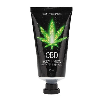 Набір після ванни і душу CBD Gift set-GREEN TEA & HEMP OIL ( 4 предмета )