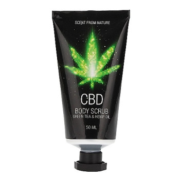 Набір після ванни і душу CBD Gift set-GREEN TEA & HEMP OIL ( 4 предмета )