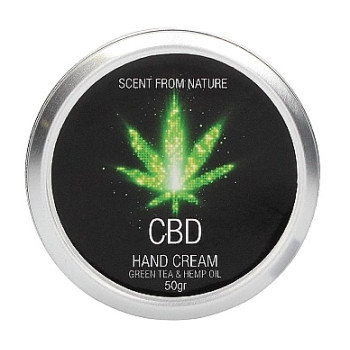 Набір після ванни і душу CBD Gift set-GREEN TEA & HEMP OIL ( 4 предмета )