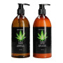 Набір для ванни і душу CBD Luxe Care set-GREEN TEA & HEMP OIL ( 2 предмета )