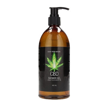 Набір для ванни і душу CBD Luxe Care set-GREEN TEA & HEMP OIL ( 2 предмета )