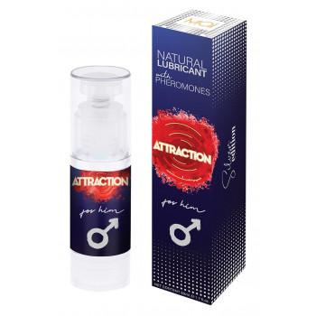 Гель лубрикант з феромонами для чоловіків Mai - Attraction Natural Lubricant with pheromones for Him, 50 ml