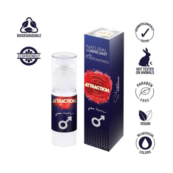 Гель лубрикант з феромонами для чоловіків Mai - Attraction Natural Lubricant with pheromones for Him, 50 ml