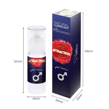 Гель лубрикант з феромонами для чоловіків Mai - Attraction Natural Lubricant with pheromones for Him, 50 ml
