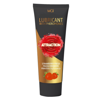 Вагинальный лубрикант с феромонами и ароматом клубники Mai - Attraction Lubricant with Pheromones Strawberry, 100 ml
