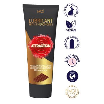 Вагинальный лубрикант с феромонами и ароматом шоколада Mai - Attraction Lubricant with Pheromones Chocolate, 100 ml