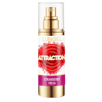 Стимулюючий гель (рідкий вібратор) із ароматом полуниці Mai - Attraction Lubigel Privat Gel Liquid Vibrator Efect Strawberry, 30 ml