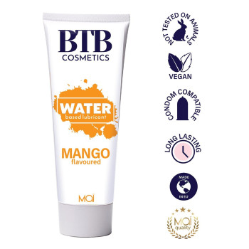 Гель-лубрикант на водній основі з ароматом манго Mai - BTB Water Based Lubricant MANGO flavored, 100 ml