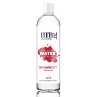 Гель-лубрикант на водній основі з ароматом полуниці Mai - BTB Water Based Lubricant STRAWBERRY flavored XXL, 250 ml
