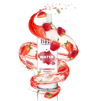 Гель-лубрикант на водній основі з ароматом полуниці Mai - BTB Water Based Lubricant STRAWBERRY flavored XXL, 250 ml