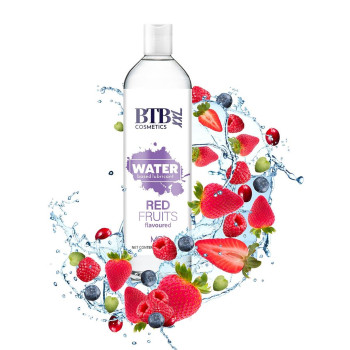 Гель-лубрикант на водной основе с ароматом лесных ягод Mai - BTB Water Based Lubricant RED FRUITS flavored XXL, 250 ml