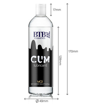 Веганський гель-лубрикант на водній основі Mai - BTB CUM lubricant XXL, 250 ml