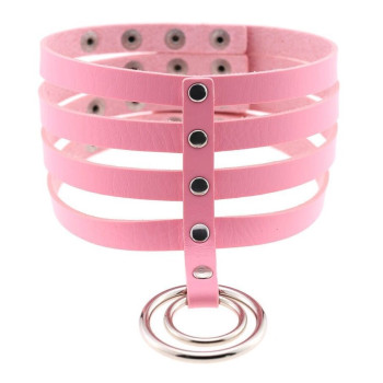 Чокер-нашийник SKN-AS21 PINK