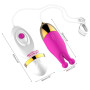 Вібро яйце XESE VE10-CR Pink (12 режимів вібрації, зарядка від USB)