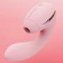 Вакуумный вибратор KISTOY Tina Mini Pink, вагинально-клиторальный