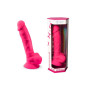 Фаллоимитатор SilexD Tomas Pink (MODEL 1 size 9in), двухслойный, силикон+Silexpan, диаметр 4,9см