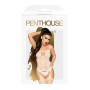 Бодистокинг с имитацией чулок на подвязках Penthouse - Eye of The Storm White S/L