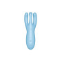 Клиторальный смарт вибратор Satisfyer Threesome 4 Blue с тремя пальчиками