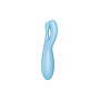 Клиторальный смарт вибратор Satisfyer Threesome 4 Blue с тремя пальчиками