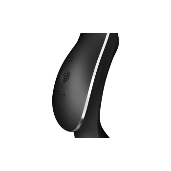 Вакуумний стимулятор з вібрацією Satisfyer Curvy Trinity 2 Black