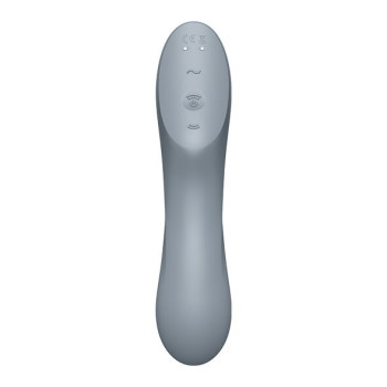Вакуумний стимулятор з вібрацією Satisfyer Curvy Trinity 3 BlueGrey