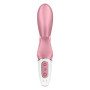 Смарт вибратор кролик Satisfyer Hug Me Pink, 2 мотора, диаметр 4,2см, широкая клиторальная часть