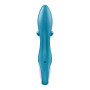 Вибратор кролик с тройным отростком Satisfyer Embrace me Turquoise, 2 мотора, диаметр 3,6 см