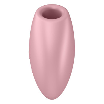 Вакуумный стимулятор-сердечко с вибрацией Satisfyer Cutie Heart Light Red