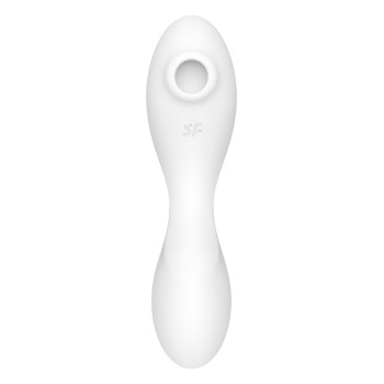 Вакуумний смарт-стимулятор із вібрацією Satisfyer Curvy Trinity 5 (White), керування зі смартфона