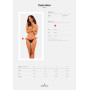 Прозрачные стринги с кружевом Obsessive Celia Noir thong XL/2XL