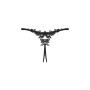 Прозрачные стринги с доступом Obsessive Celia Noir crotchless thong XL/2XL