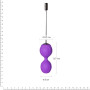 Вагинальные шарики с вибрацией Adrien Lastic Kegel Vibe Purple, диаметр 3,7см