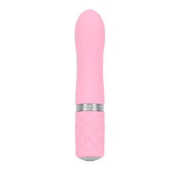Розкішний вібратор PILLOW TALK - Flirty Pink з кристалом Сваровські, гнучка голівка