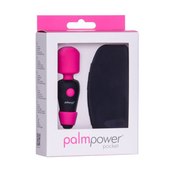 Міні вібромасажер PalmPower Pocket з чохлом на блискавці, водостійкий, перезаряджається, довжина 9 с